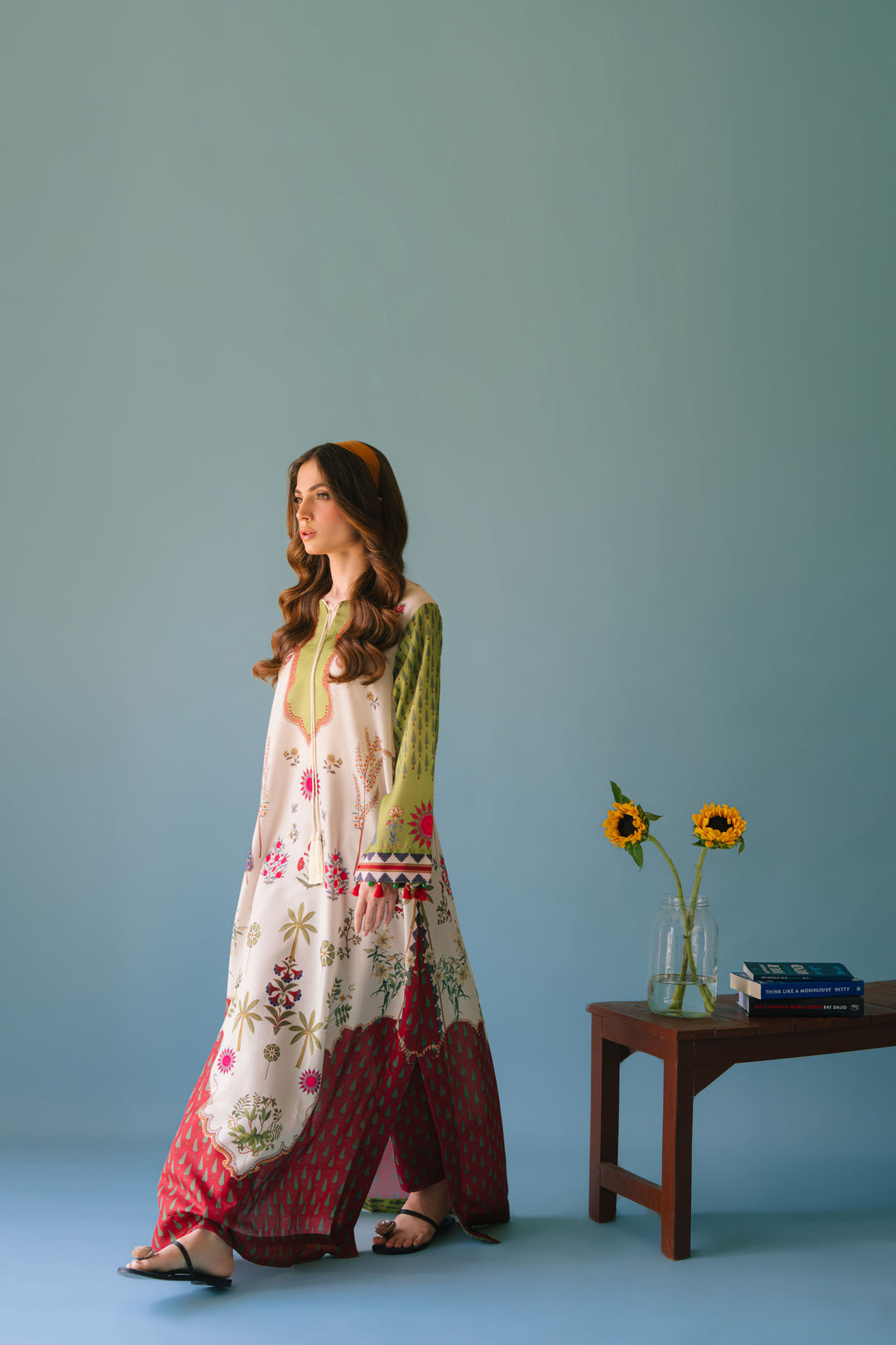 Chrome White Long Kurta