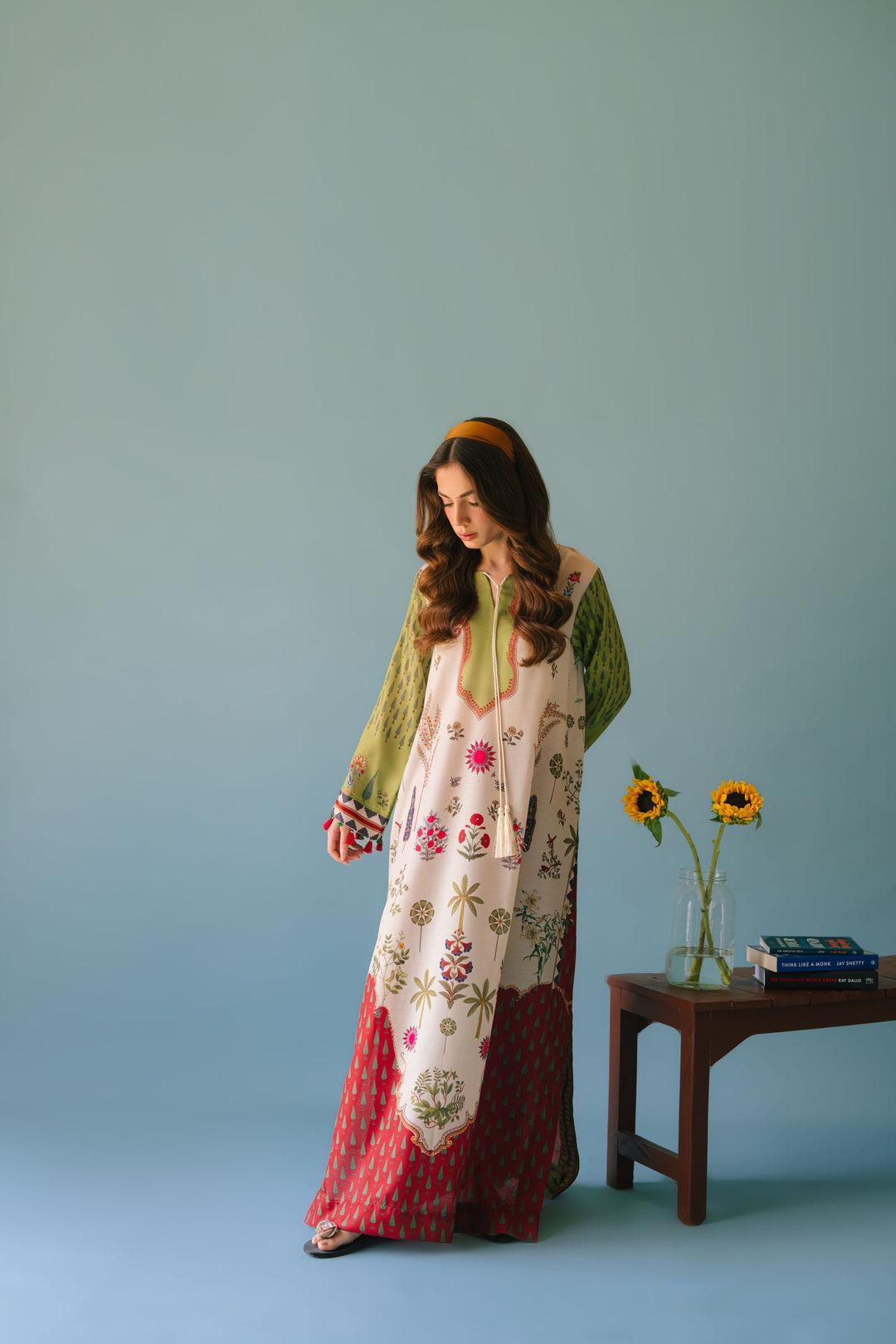 Chrome White Long Kurta