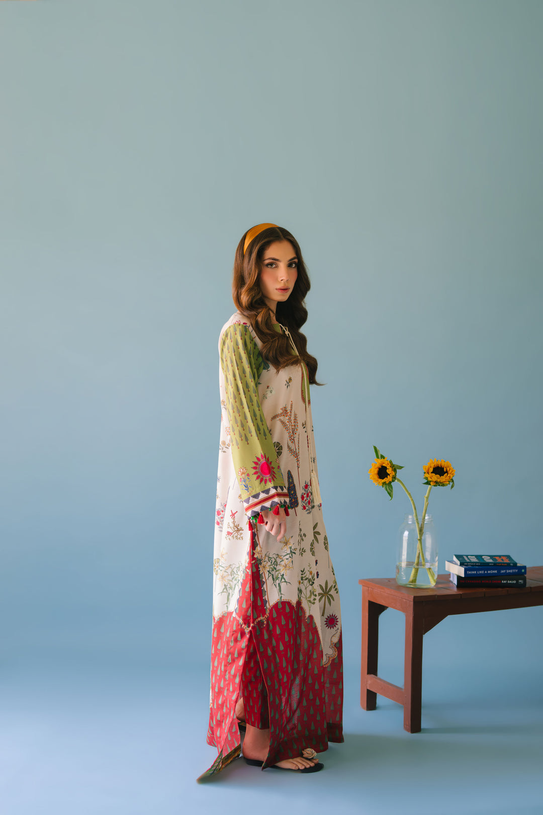 Chrome White Long Kurta
