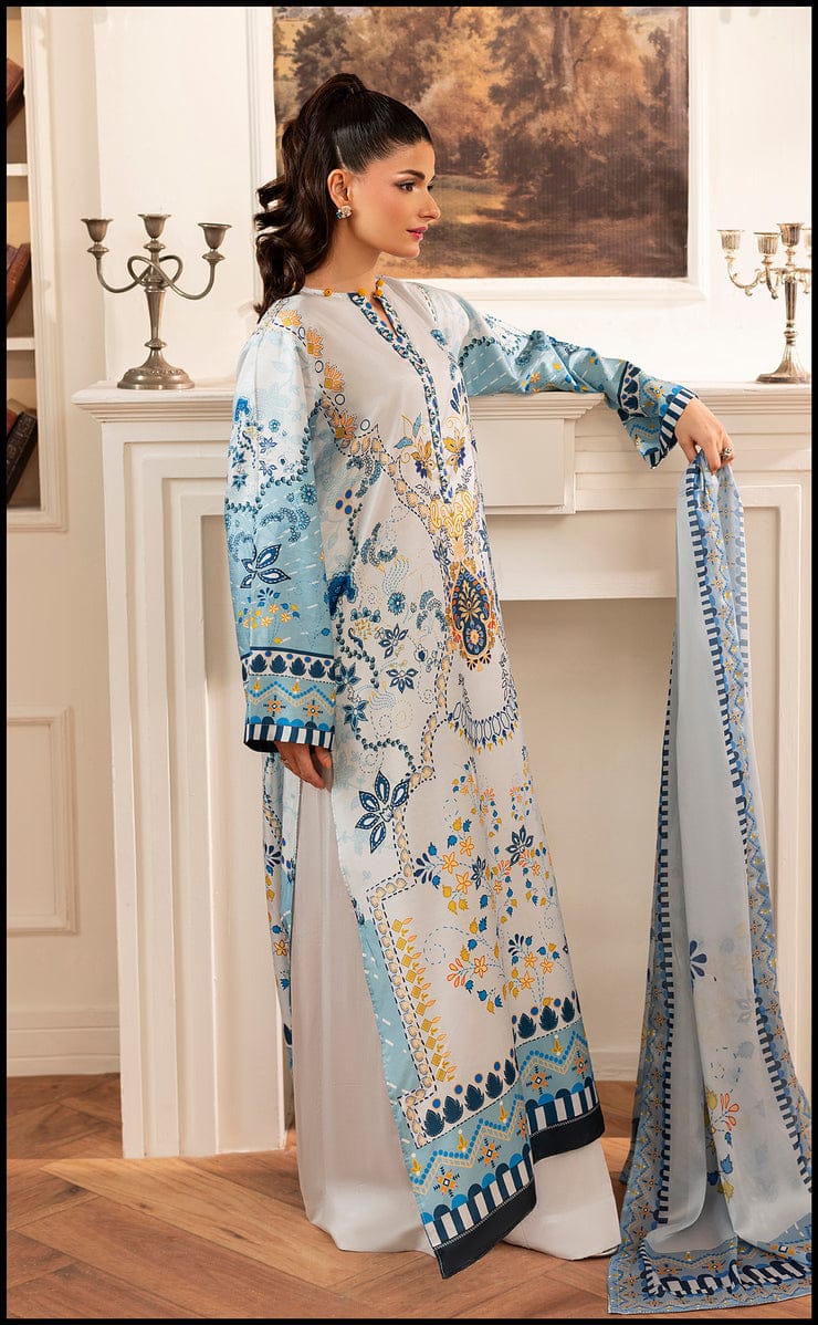 Azure Heritage Long Kurta
