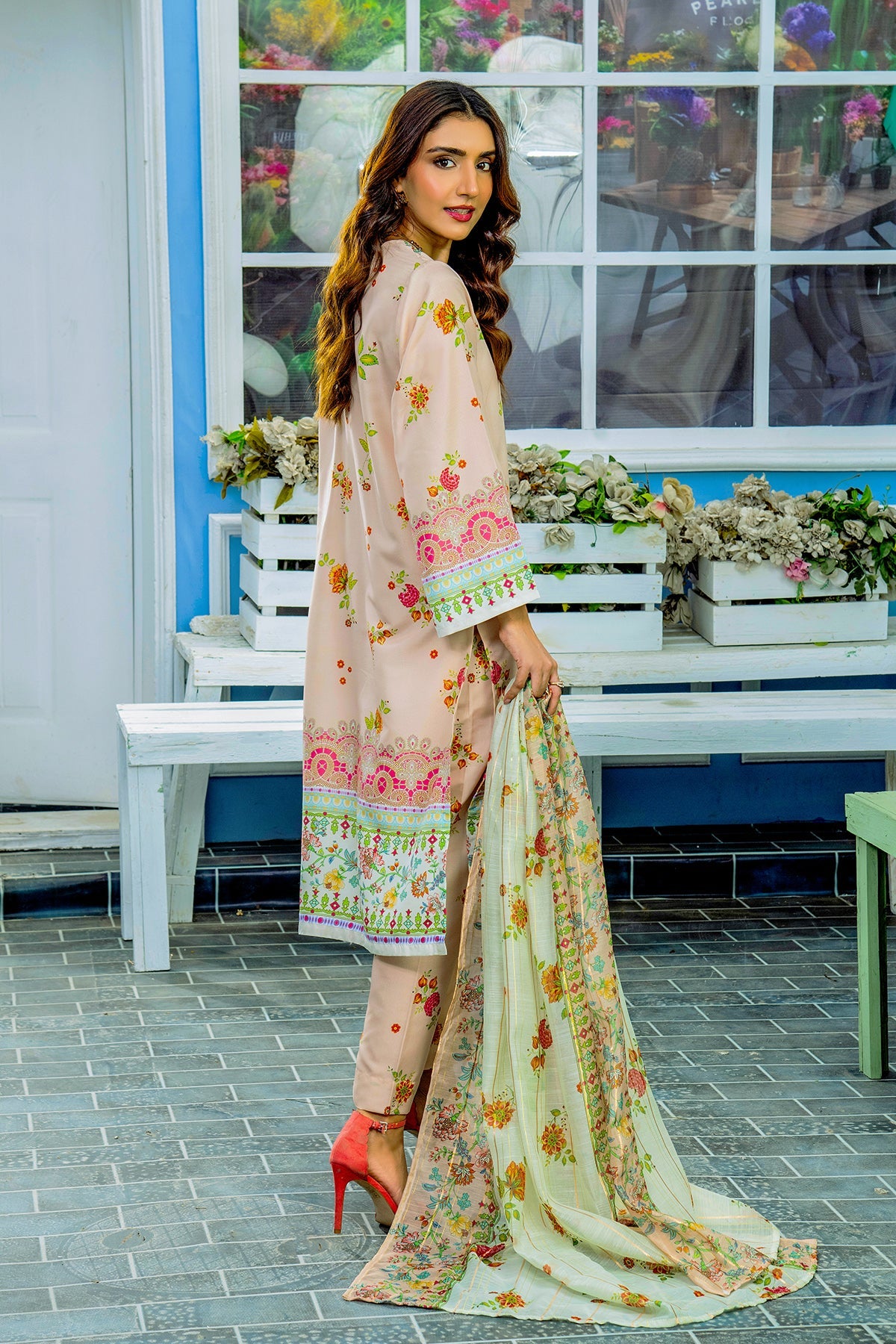 Spring Kurta Set With Dupatta