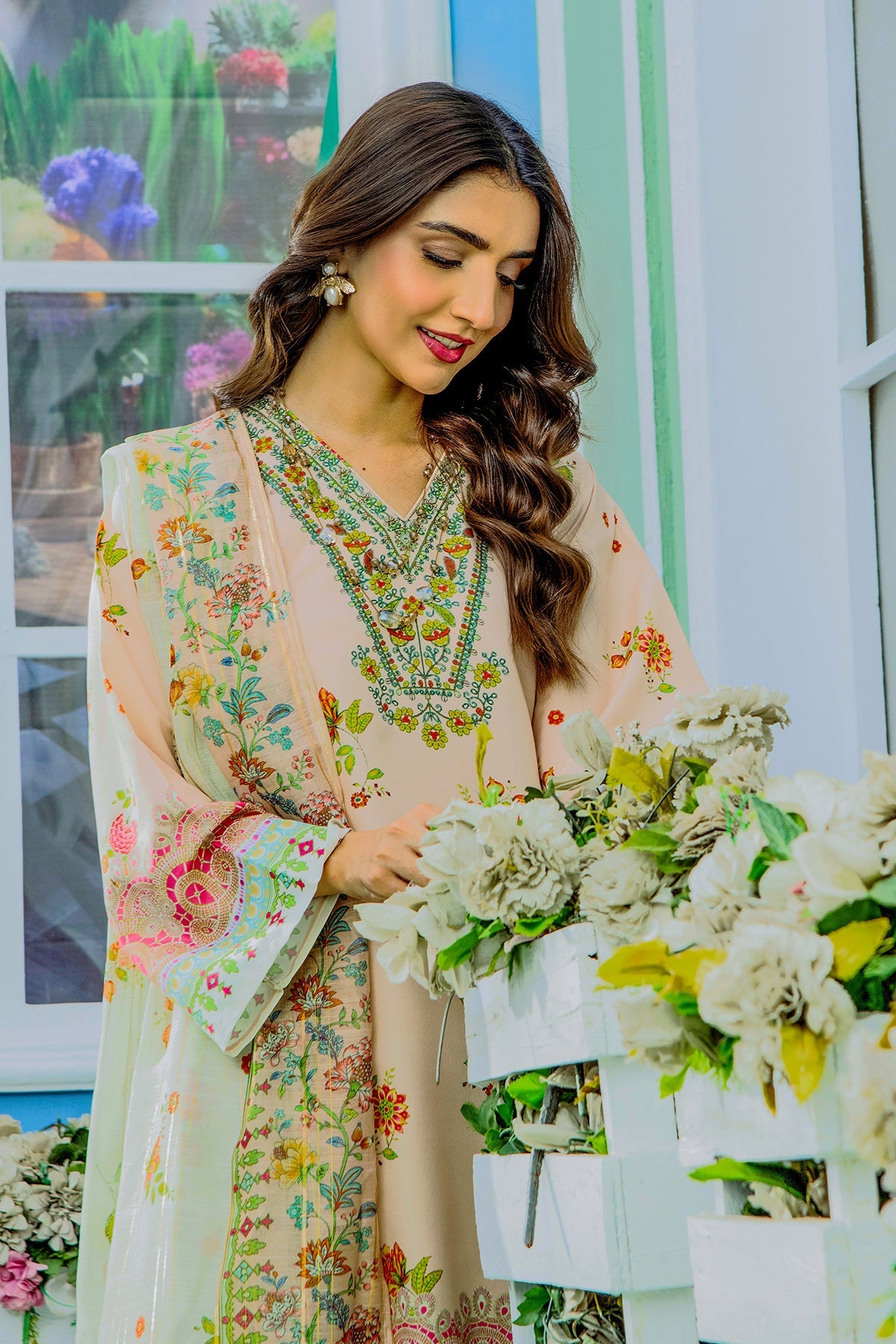 Spring Kurta Set With Dupatta