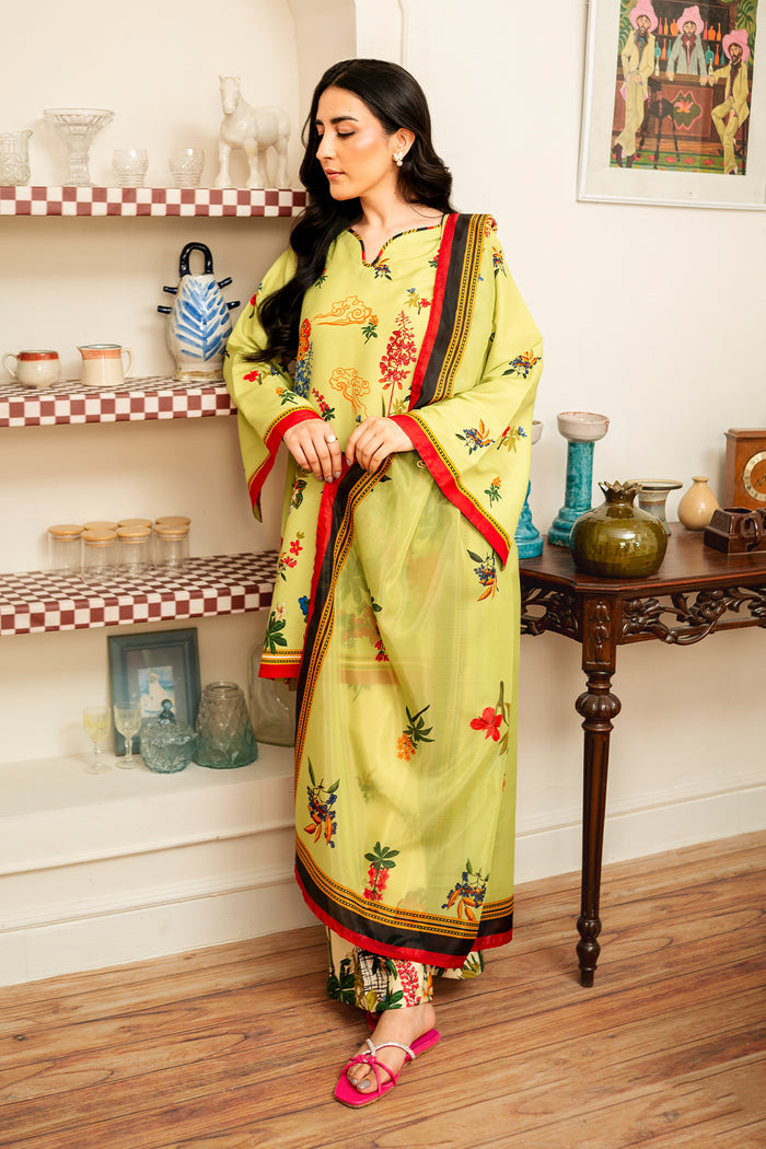 Sunshine Co-ord Set with Dupatta