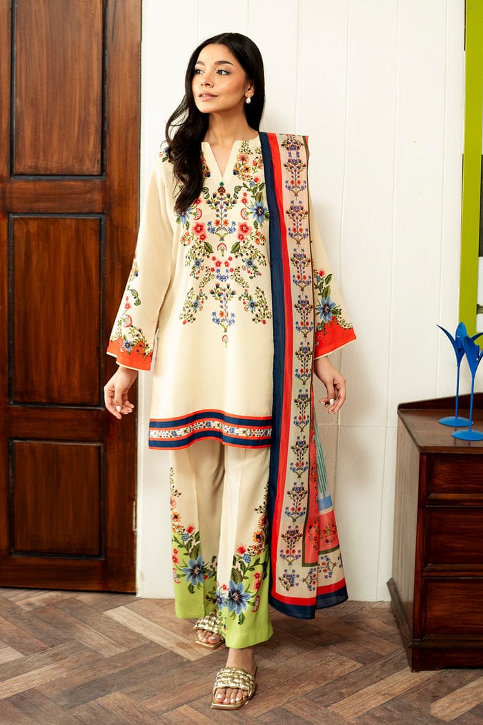 Botanical Kurta Set With Dupatta