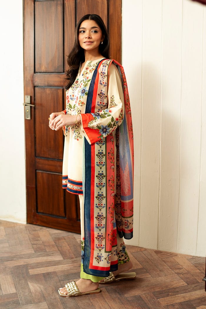 Botanical Kurta Set With Dupatta