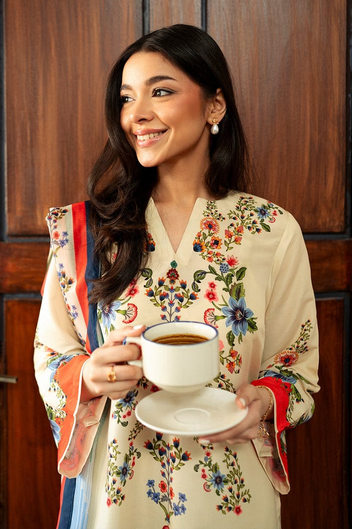 Botanical Kurta Set With Dupatta