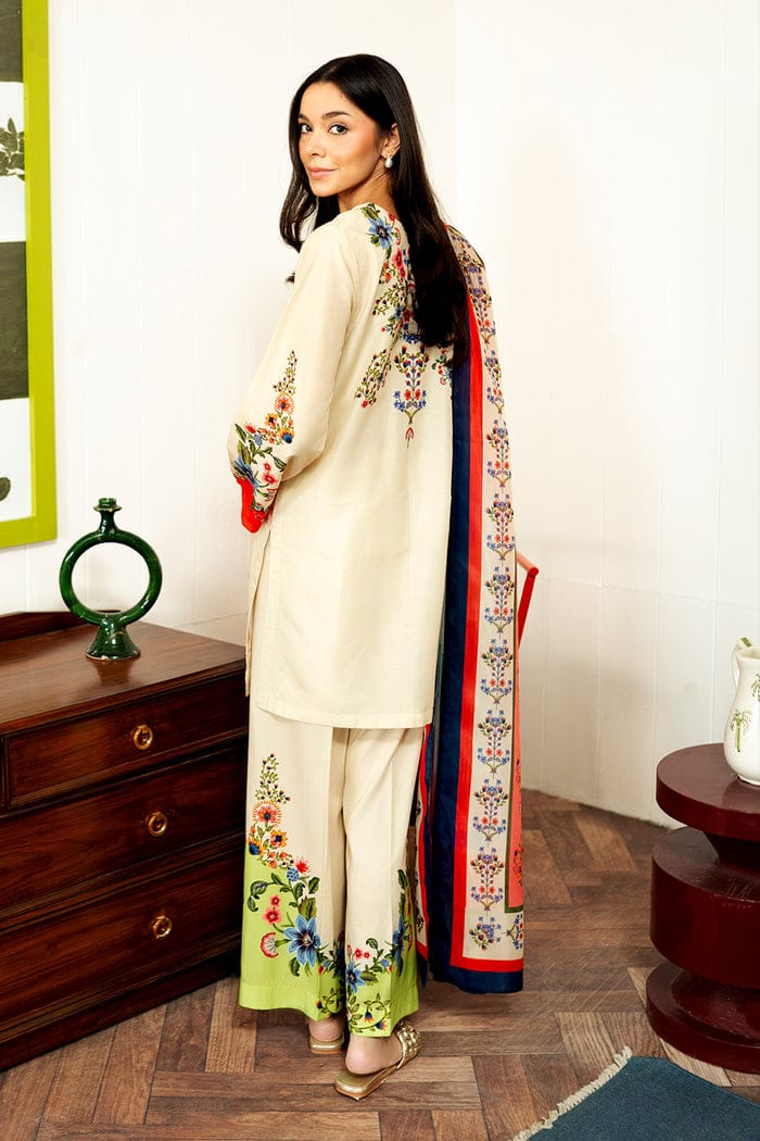Botanical Kurta Set With Dupatta