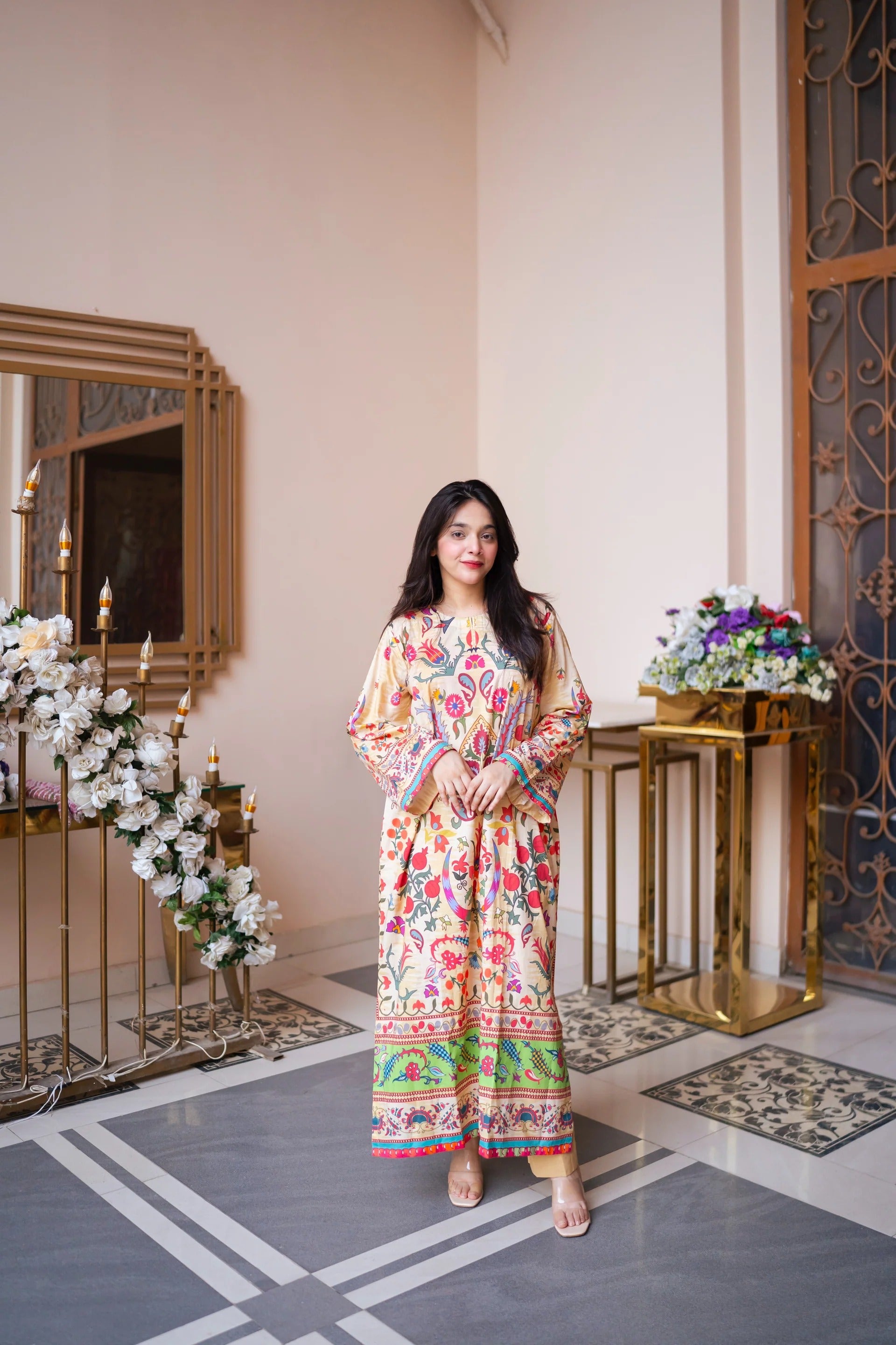 Ziya Long Kurta Set with Dupatta