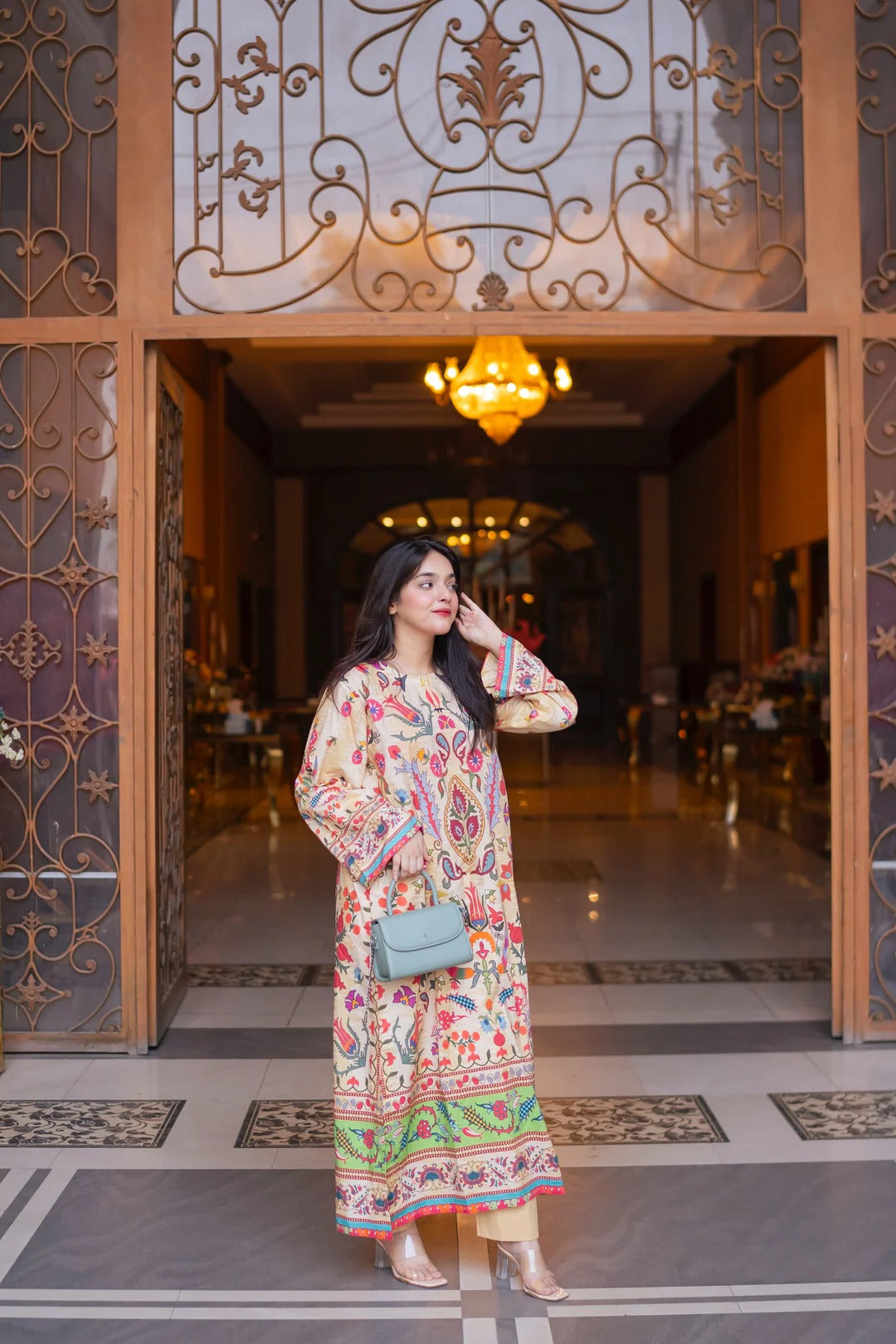 Ziya Long Kurta Set with Dupatta