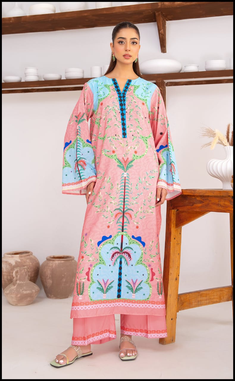 Crystal Pink Kurta Set