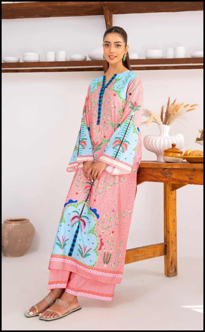 Crystal Pink Kurta Set
