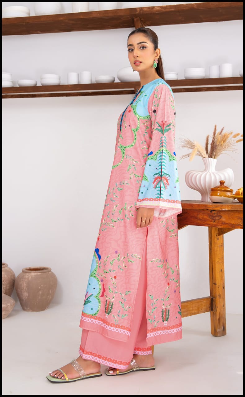 Crystal Pink Kurta Set
