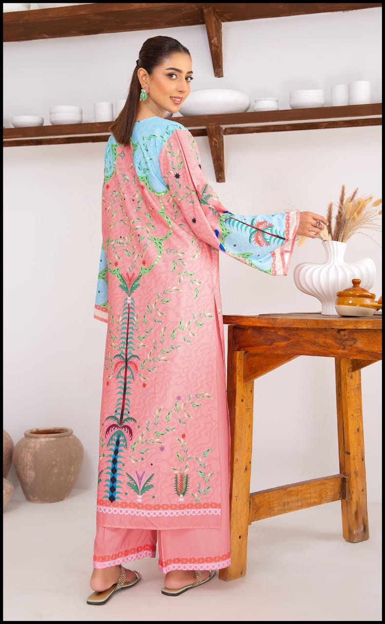 Crystal Pink Kurta Set