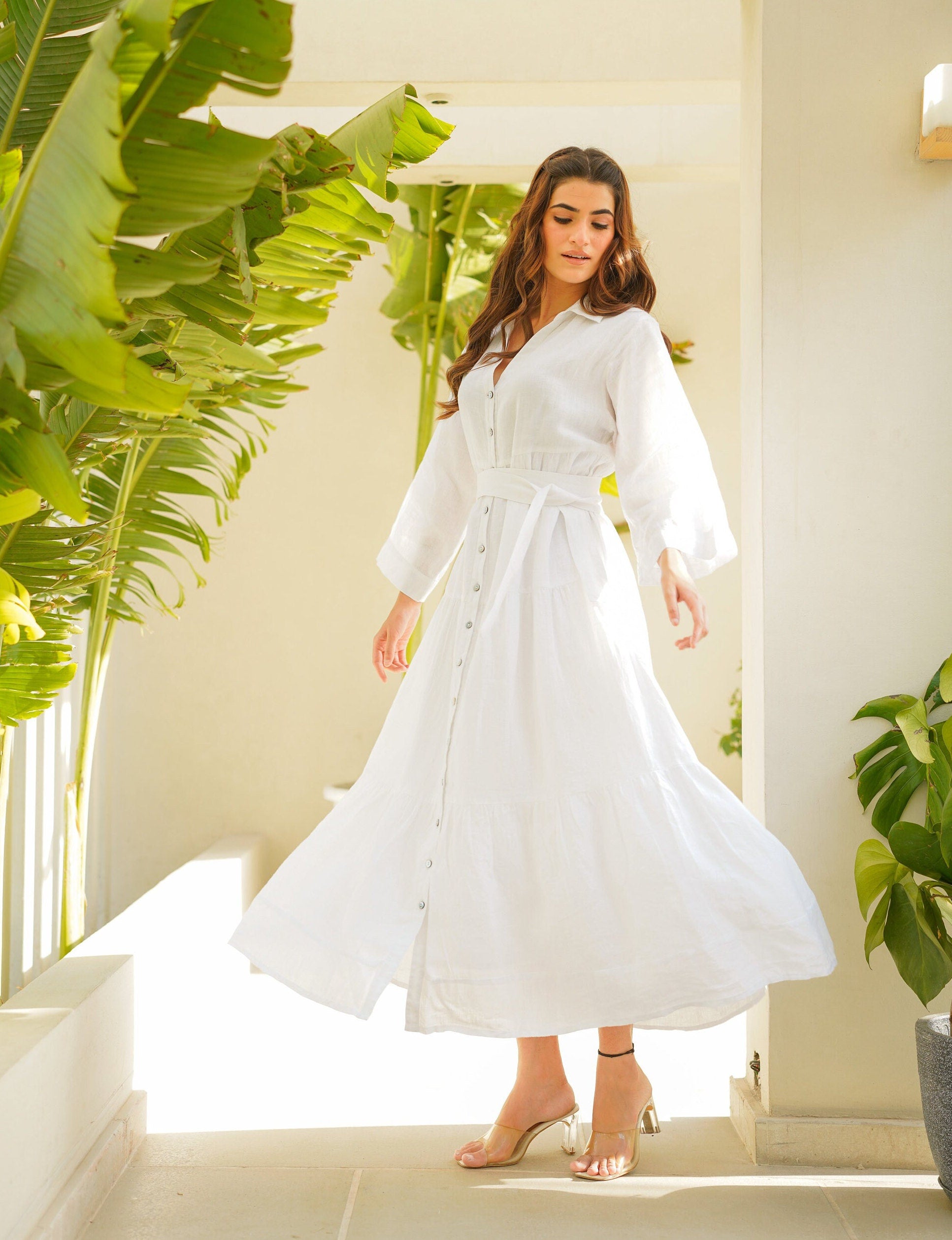 Serene Linen long dress