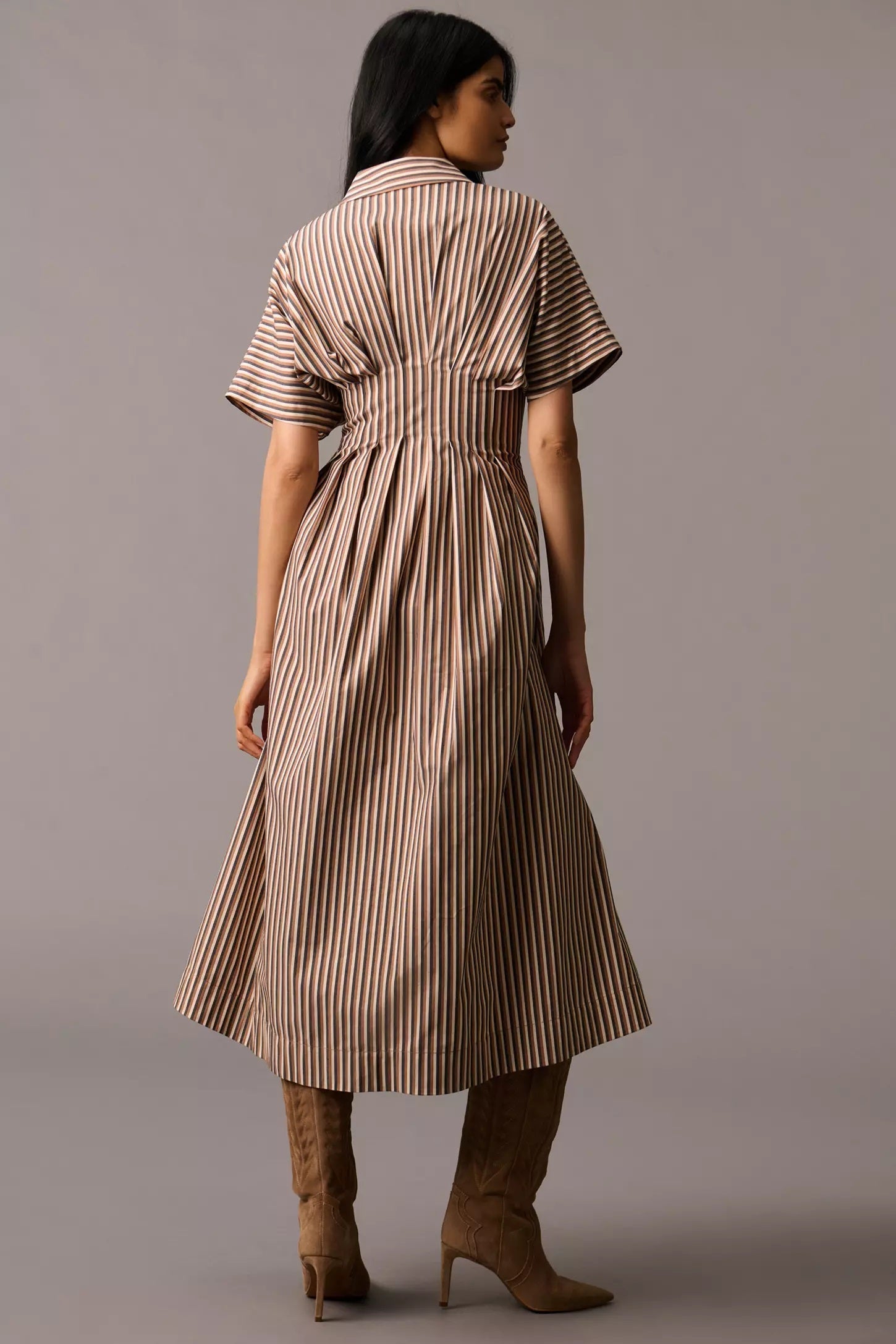 Cinnamon Stripe Dress