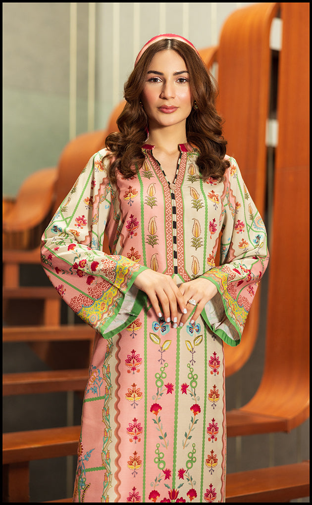 Pink Spade Kurta Set