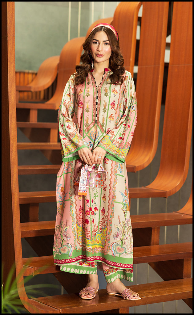 Pink Spade Kurta Set