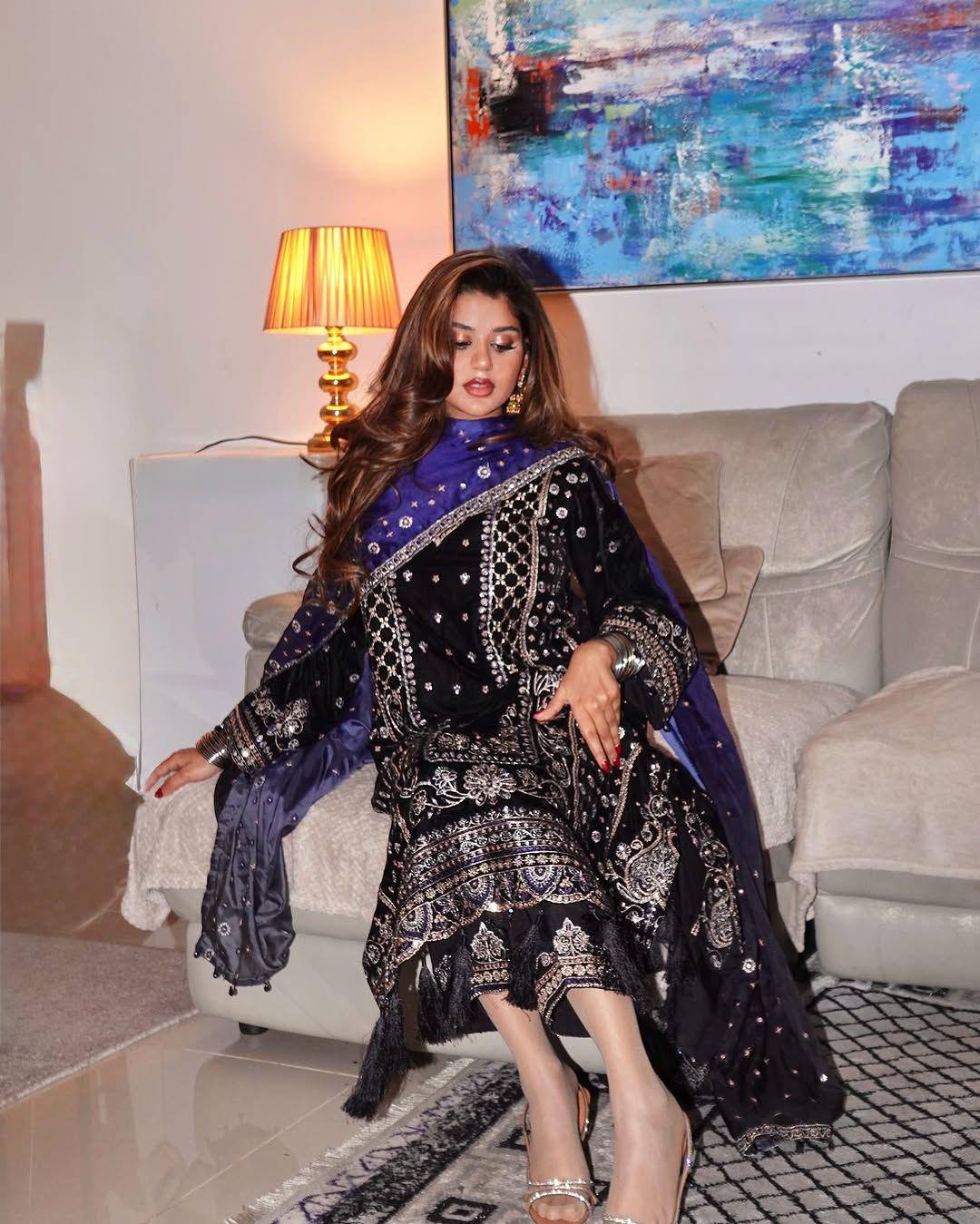 Velvet Sequin Luxe Kurta Set